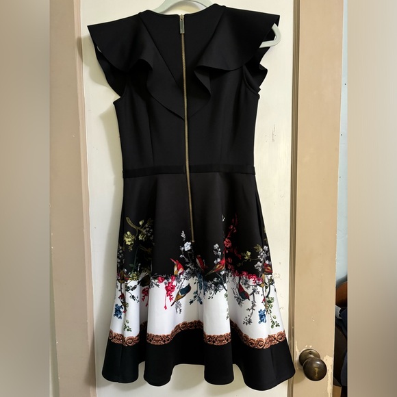 Ted Baker of London Shaelin Opulent Fauna Ruffle Dress 2 - Picture 7 of 8